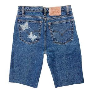 🍓THE VINTAGE LEVIS 516 CHERUB & BUTTERFLY SHORT🍓